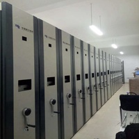 Meuble de classement mobile en métal, étagères compactables, mobilier de bureau, rayonnage de stockage mobile pour salle d'archives