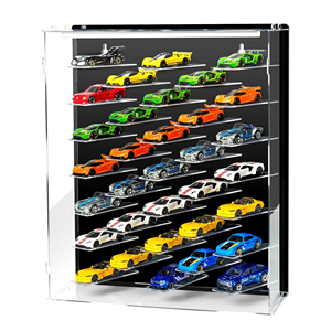 Vitrina de Acrílico para Autos a Escala 1/64, Compatible con Matchbox y <span class=keywords><strong>Hot</strong></span> <span class=keywords><strong>Wheels</strong></span> - Product Image 1