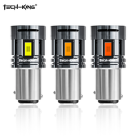 TECH-KING Ampoule LED de clignotant à haute vitesse avec ventilateur de refroidissement, puce 3570, 1157 1156 S25 LED Canbus pour voiture universelle