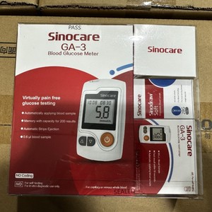 Kit de lecteur de glycémie Sinocare GA-3 avec 50 bandelettes de <span class=keywords><strong>test</strong></span> et 50 lancettes pour la surveillance à domicile - Product Image 6