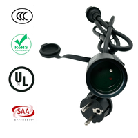 Prise UE 16 A 3 Broches Cordon d'alimentation secteur direct étanche Marque VDE Français Personnalisé USB Mâle Femelle Adaptateur PCB Prise personnalisée pour Européen