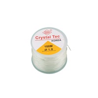 Fil élastique transparent en résine plastique pour la fabrication de bijoux DIY, matériaux de perlage pour bracelets et colliers faits à la main