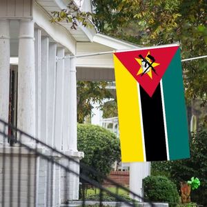 3x5Ft Mozambique <b>Flag</b> Polyester With Two Brass Grommets Single Layer Wall Hanging Outdoor and Indoor Decor - Product Image 4