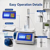 Machine de remplissage de liquides compacte à tête unique, remplisseuse automatique pour les petites entreprises