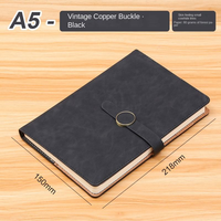 Carnet Personnalisé A6 avec Logo Créatif, Bloc-Notes A5 Professionnel à Boucle avec Porte-Stylo