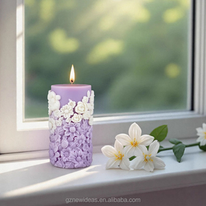 Khuôn làm nến cột hoa ý tưởng mới, khuôn <span class=keywords><strong>silicon</strong></span> làm nến trụ, khuôn đúc nhựa <span class=keywords><strong>resin</strong></span> để làm nến - Product Image 2