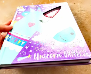 Children's Hardcover <strong>Book</strong> with Heart Sequin Cover &amp; Die-Cut Animal Shape with led light - Product Image 4