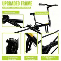 Vélo aquatique gonflable extra large avec pont flottant avant, cadre en aluminium, portable pour la plage, de Chine, Lumark OEM ODM Logo
