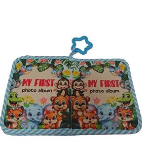 Album photo pour bébé, <span class=keywords><strong>18</strong></span> photos, mon premier album familial, livre avec couverture en tissu doux et crochet pour nouveau-nés, tout-petits, enfants, bébés - Product Image 3
