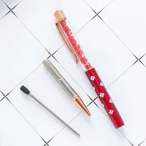 Dried Flower <b>Ballpoint</b> <b>Pen</b>, Elegant Rose Gold Decorative <b>Pen</b> with Crystal Accents for Girls, Students Gifts - Product Image 4