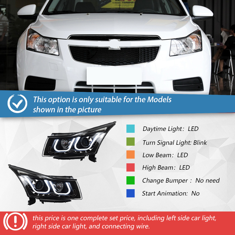 Headlights one set