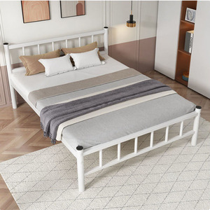 Letti in acciaio per camera da letto singola king and queen per adulti popolari per dormitorio e scuola e personale - Product Image 6