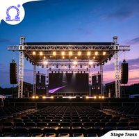 Système de treillis modulaire en aluminium pour éclairage extérieur, idéal pour la scène de concerts et de festivals, et les présentoirs.