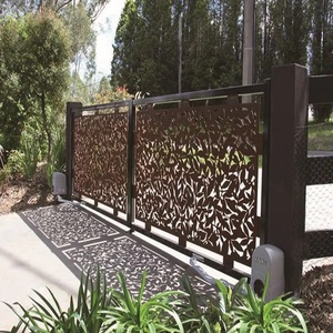 Panneaux décoratifs extérieurs modernes découpés au laser sur mesure, écrans d'intimité en métal, cloisons de jardin en acier Corten, écrans de patio - Product Image 2