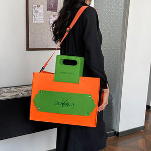 Sac à main à bandoulière portable en feutre pour femmes sacs à cosmétiques et étuis pour voyage sac fourre-tout en feutre pour femmes - Product Image 1