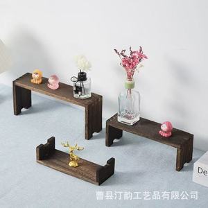 Estante de almacenamiento minimalista de madera transfronterizo en stock, estante de aromaterapia y perfumes de tres niveles, estante para postres y pasteles para exteriores. - Product Image 1
