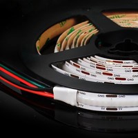 Bande LED COB Magique RGB avec certificat CE ROHS, 5V, pleine couleur, intelligente, adressable, 5M, PCB, lumières LED de rêve