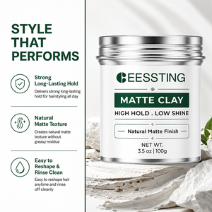Cera para el Cabello de Hombre con Logotipo Personalizado, Fijación Fuerte, Control de Grasa, Acabado Mate, Larga Duración - Product Image 3