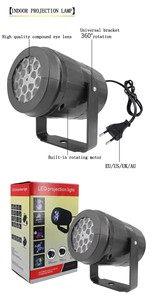 ไฟ LED หลากสีโปรเจคเตอร์โคมไฟโปรเจคเตอร์ในร่ม 360 องศาหมุนได้รูปแบบการตกแต่งคริสต์มาส - Product Image 4