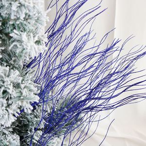 Decoración Navideña de Hojas con Lentejuelas de 43 cm, Ramas con Polvo Dorado, Decoración Ecológica Artificial de Alta Calidad para el Año Nuevo Chino - Product Image 2