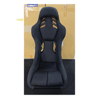 Sièges baquet de course de luxe en PVC noir, modèle RSS Sport, avec design confortable et réglable pour modification