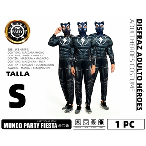 Tute da personaggio in Costume da supereroe per adulti Dark pantera in cotone con Ironman Robot Clown Spiderman TV per natale - Product Image 2