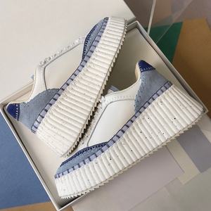 Wholesale Luxury Designer Embroidered Thick Soled <b>Shoes</b> Outdoor Mesh Walking Sneakers Height Increasing Biscuit <b>Casual</b> <b>Shoes</b> - Product Image 2