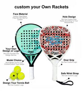 Raqueta de Pádel Profesional Personalizada de Alta Calidad Qingyu Sport, Nueva Raqueta de Tenis de Playa con Núcleo de Eva de Carbono 18K y Malla 12K - Product Image 2