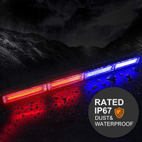 A80 COB Barre de lumières clignotantes stroboscopiques avec conseiller en trafic haute visibilité Barre de lumières stroboscopiques LED d'avertissement de trafic 30''