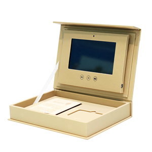 Commercio all'ingrosso personalizzato Logo magnetico fascio di capelli Video scatole schermo LCD parrucca scatola per extension capelli umani promozionale regalo di affari - Product Image 1