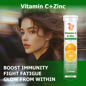 Tabletas de Vitamina C y Zinc de Marca Privada con 20 Tabletas de Vitamina C y Zinc, Favorecen la Salud de la Piel, Suplementos Herbales Naturales - Product Image 4