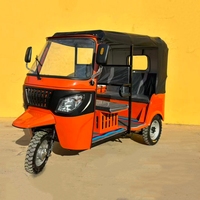 Asie Hot 6 Places Tuk Tuk Trois Roues Auto Taxi Tricycle Motorisé 3 Roues Moto pour Passagers Moteur à Essence Conduite