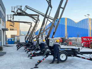 Elevador Aéreo Rebocável de 12m-24m, Plataforma Elevatória Hidráulica para Manutenção - Product Image 6