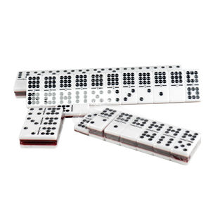 Ensemble de jeu de dominos professionnels à double pont rouge et blanc double six dominos ensemble de dominos en acrylique de haute qualité double 6 de luxe 28 pièces - Product Image 6