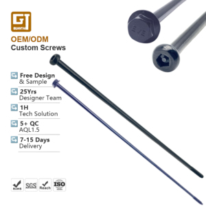 براغي آمنة مضادة للسرقة سوداء اللون برأس دائري وسداسي وخماسي الأضلاع من الفولاذ المقاوم للصدأ بأحجام M4 وM6 وM8 وM12 - Product Image 1