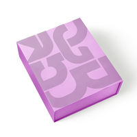 Boîte en carton rigide pliable avec conception et dimensions personnalisées pour l'emballage de marchandises promotionnelles de marque en gros