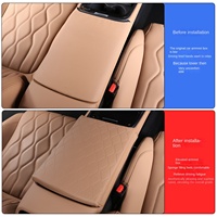 Boîte d'accoudoir en cuir Geely Galaxy A7 avec coussin rehausseur pour voiture OLIVER