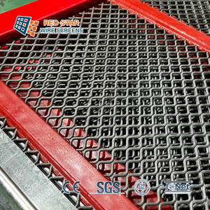 Écrans auto-nettoyants personnalisés à trous de 20 mm, anti-blocage, tissés, haute résistance à la traction, pour soudage, découpe, exploitation minière, tamis vibrant - Product Image 3