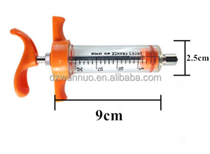 Jeringa de acero y plástico para animales, jeringa de inyección de animales para uso veterinario, de 10ml y 20ml - Product Image 3