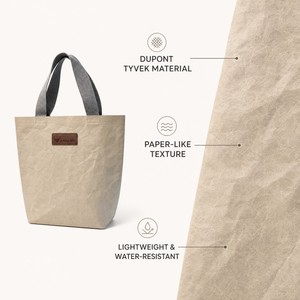 Wholesale Factory Eco-friendly Washable Waterproof Reusable Shopping Handbag Customizable Tyvek DuPont <b>Bag</b> - Product Image 4