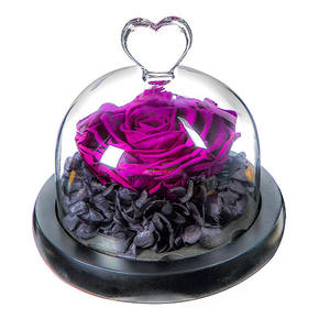 Roses éternelles en verre avec éclairage, fleurs romantiques, pour la saint-valentin, romantiques, vente en gros, pour la saint-valentin - Product Image 4