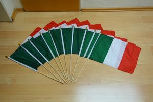 Des drapeaux tenus dans la main lumineux et colorés de haute qualité personnalisés par usine sont faits pour créer une atmosphère d'événement - Product Image 4