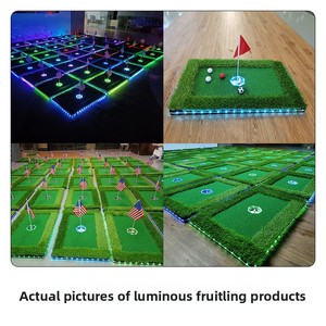 Hot Bán Cross-Biên Giới <span class=keywords><strong>Glow</strong></span> Tối Mini Sân Golf Nước Nổi Trái Cây Hill Mat Đặt Màu Xanh Lá Cây Cho Golf Đu Thực Hành Đào Tạo - Product Image 4