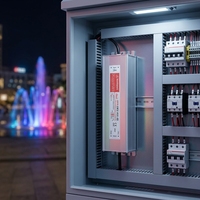Alimentation industrielle à découpage CA-CC sur rail DIN, étanche IP67, 48V, 4,2A, 200W, 100-240VCA, modèle SMV-200-48, efficacité 87%, vente en gros