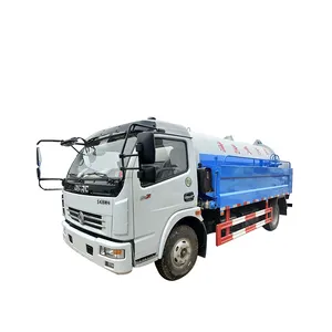 China supplier low price Dongfeng 7000L 6000L vacuum sewage suction combined jetting sewer cleaning sucking truck