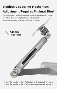 Heavy Duty M22G Ressort À Gaz Gris 17-30 "<span class=keywords><strong>Double</strong></span> <span class=keywords><strong>Écran</strong></span> <span class=keywords><strong>Articulé</strong></span> Incurvé Moniteur Support De Bureau Support De <span class=keywords><strong>Bras</strong></span> pour Moniteur - Product Image 4