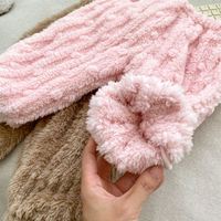 Conjunto de Felpa de Poliéster Personalizado para Bebés, Cálido y Suave, Traje de Cárdigan de Invierno para Niños Pequeños