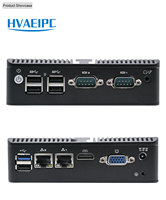 Nuevo Host Industrial Linux con Cuatro Puertos Seriales, 8GB de RAM y Doble Red |   Mini PC HVAEIPC HW-N260 de Bajo Consumo, I3/I5/I7 de 4.ª a 11.ª Generación, DDR3, SSD