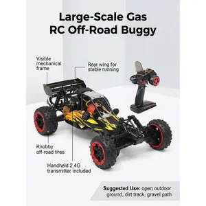 Producción de Fábrica, Rovan Rofun Baja 5B, Auto Buggy de Carreras RC 2.4G, 80km/h, Escala 1/5, <span class=keywords><strong>Motor</strong></span> de <span class=keywords><strong>Gasolina</strong></span> de 2 Tiempos, 29CC - Product Image 3