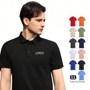 เสื้อโปโลผู้ชายขายส่ง เสื้อยืดพิมพ์โลโก้ตามสั่ง ไซส์ใหญ่ เสื้อโปโลเปล่าสำหรับติดแบรนด์ส่วนตัว - Product Image 3